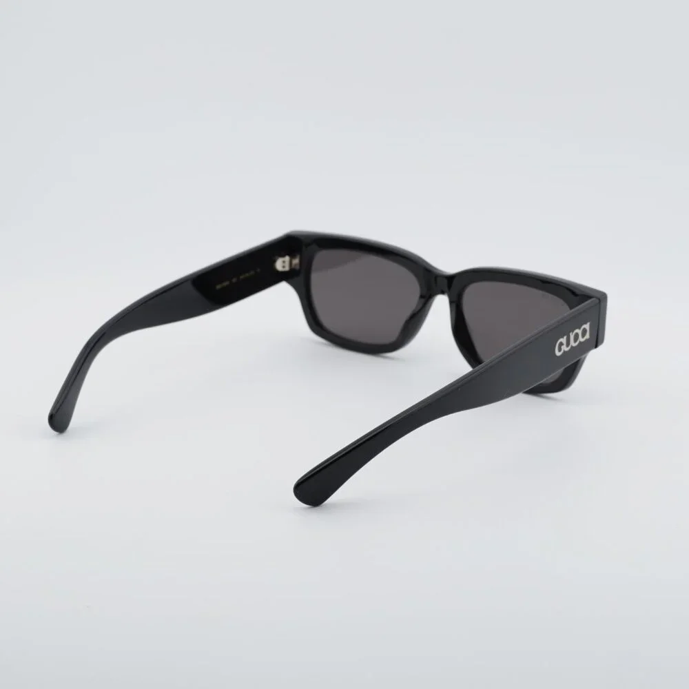 Gucci GG1794S 001 Sunglasses Black Square Frame, Grey Lenses